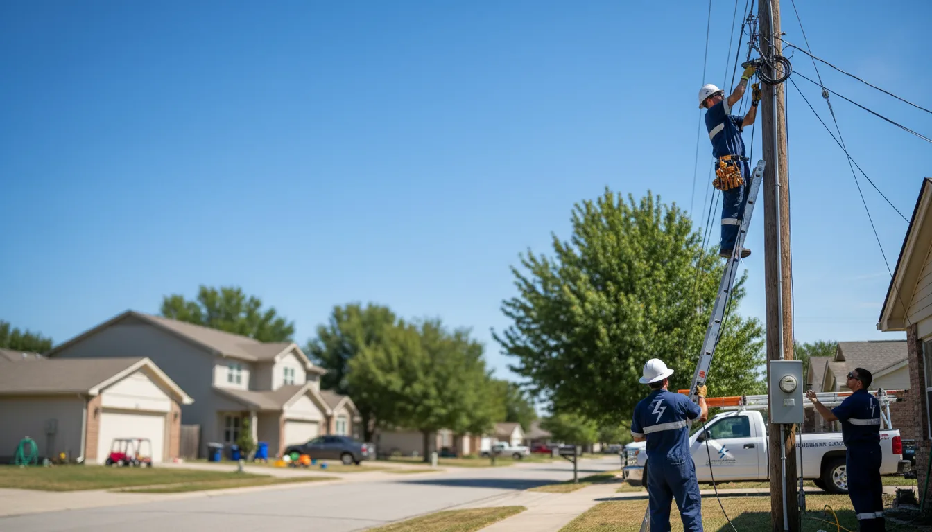 Residential electrician providing installation services in Litchfield Park, AZ